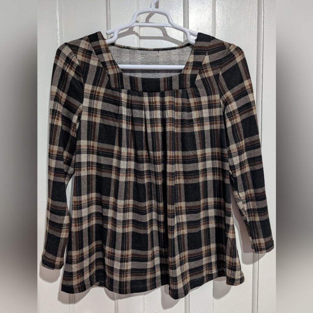 Brown Plaid Shirt